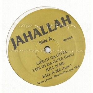 Jahallah, Life In Da Guta / My Niggativity +remix Rare Rap Promo, 12" Maxi, 1999